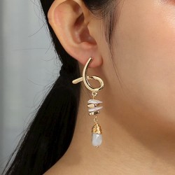 pendientes de ámbar y oro