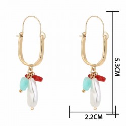 Pendientes de perlas barrocas cultivadas