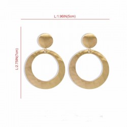 pendientes de aro dorados pequeños