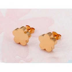 colgante trébol 4 hojas oro