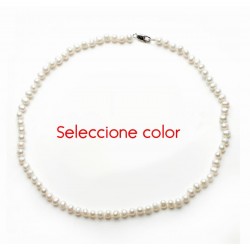 Collar para mujer fabricado con auténticas perlas cultivadas con forma irregular