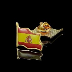 Pin de acero esmaltado bandera española