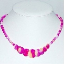 Collares de jade rosa