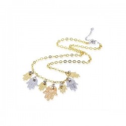 collar con colgantes mano de Fátima