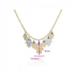 collar con colgantes mano de Fátima