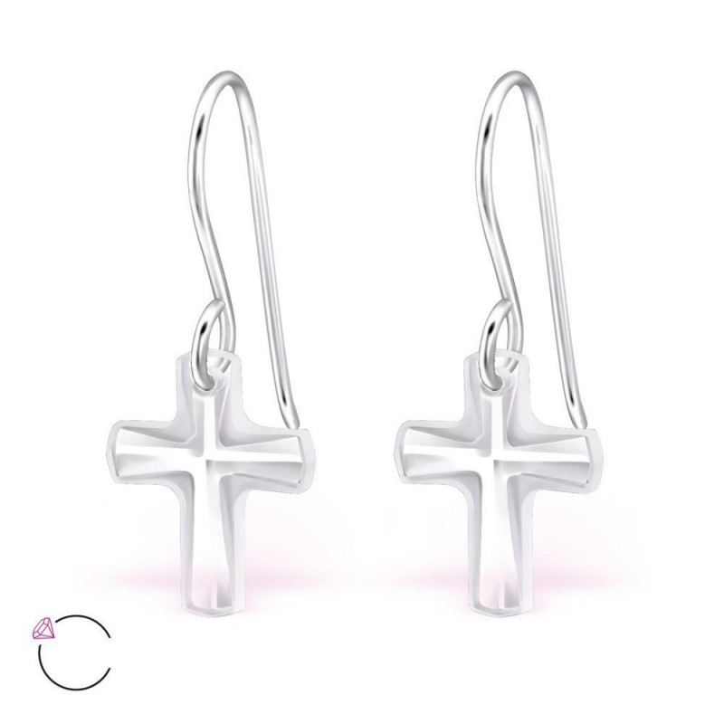 Estilo y Espiritualidad: Pendientes de Cruz en Plata 925 para Mujer