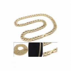 Cadena collar gruesa para hombres diseño Cuba Miami de 14 mm de ancho
