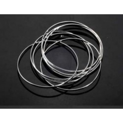 Pulsera de acero inoxidable con 7 círculos entrelazados