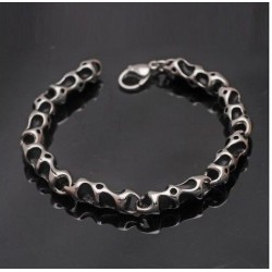 Brazalate de hombre fabricado en acero inoxidable quirúrgico