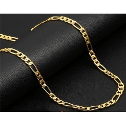 Collar cadena para hombres diseño italiano fígaro de 9mm de ancho