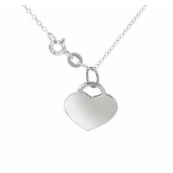 Collar de mujer fabricado de plata fina con letras "MOM"