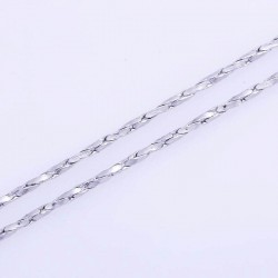 Collar de acero inoxidable 316 diseño cordón de 1mm de ancho