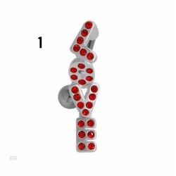 Piercings para el cuerpo diseño ombligo fabricado de plata de ley 925