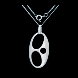 Original Colgante de plata de ley 925 con cadena de plata fina de 40 cm de largo