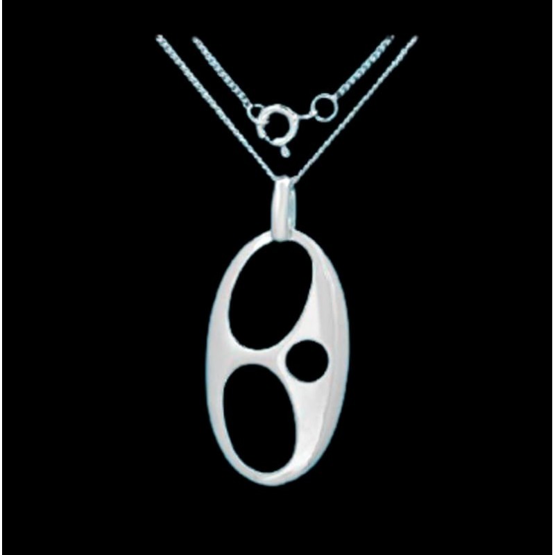 Original Colgante de plata de ley 925 con cadena de plata fina de 40 cm de largo