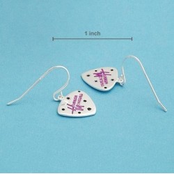 Pendientes de adoloscente diseño Hannah Montana de plata 925