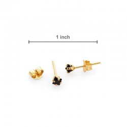 Elegancia y sofisticación: pendientes cuadrados de plata chapados en oro 18k