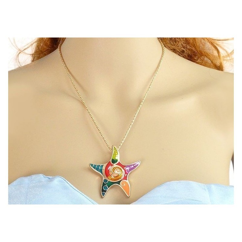 collar con estrella de mar