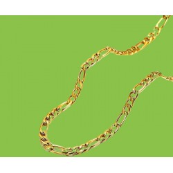 Cadena collar para hombre chapada en oro de 18k de 6mm de ancho