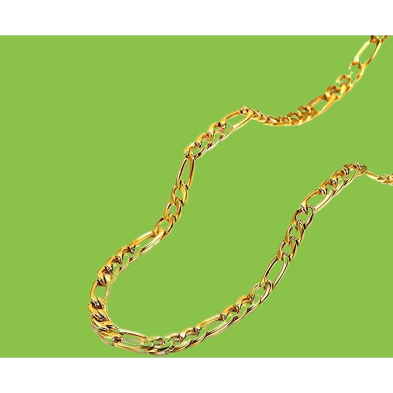 Cadena collar para hombre chapada en oro de 18k de 6mm de ancho