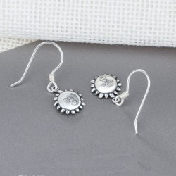 Pendientes para mujer de plata de ley 925 diseño sunrise