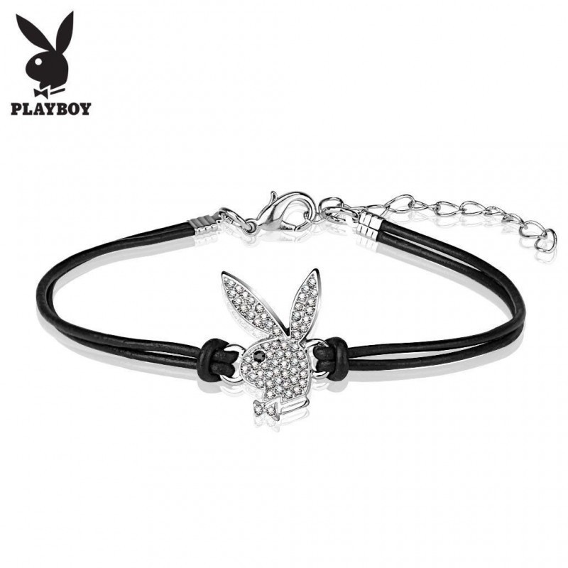 Pulsera de mujer fabricada en piel y acero diseño marca Play Boy