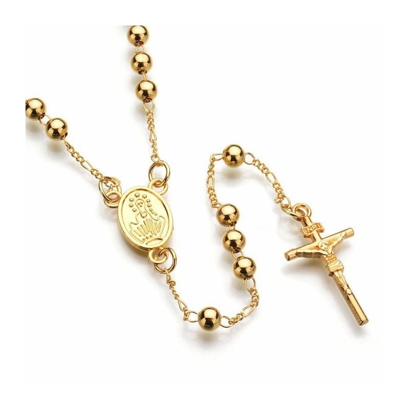 rosario collar bisutería