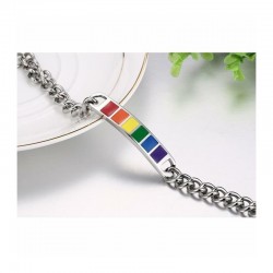 Orgullo en cada Muñeca: Pulseras de Acero Inoxidable con la Vibrante Gama de Colores Gay
