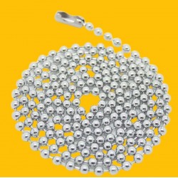 Cadenas de bolitas de acero de 2 mm y 68 cm de largo