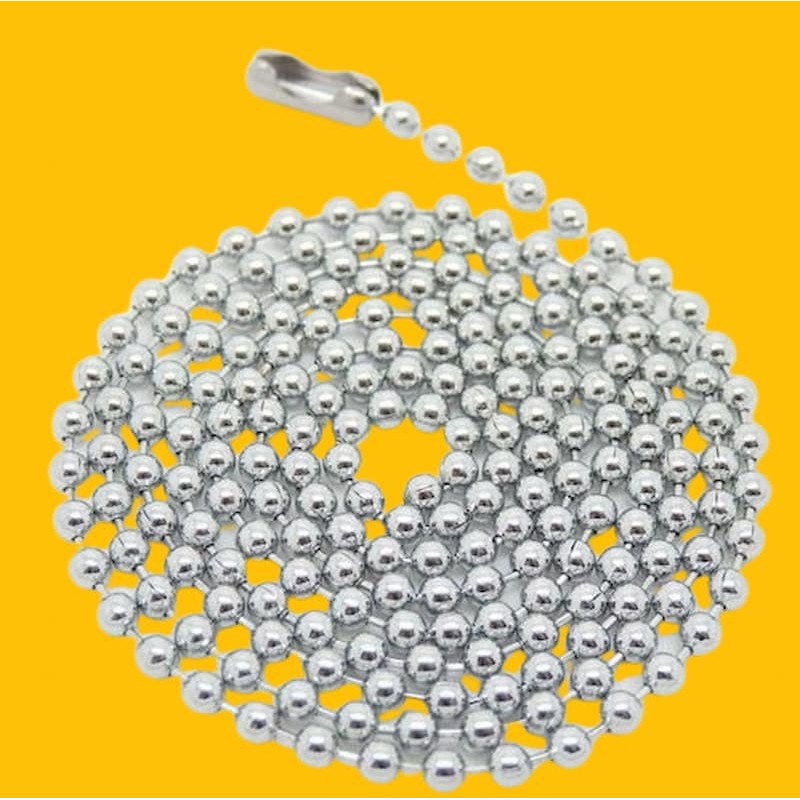 Cadenas de bolitas de acero de 2 mm y 68 cm de largo