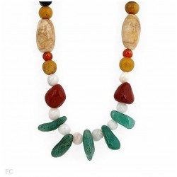 collar largo piedras preciosas