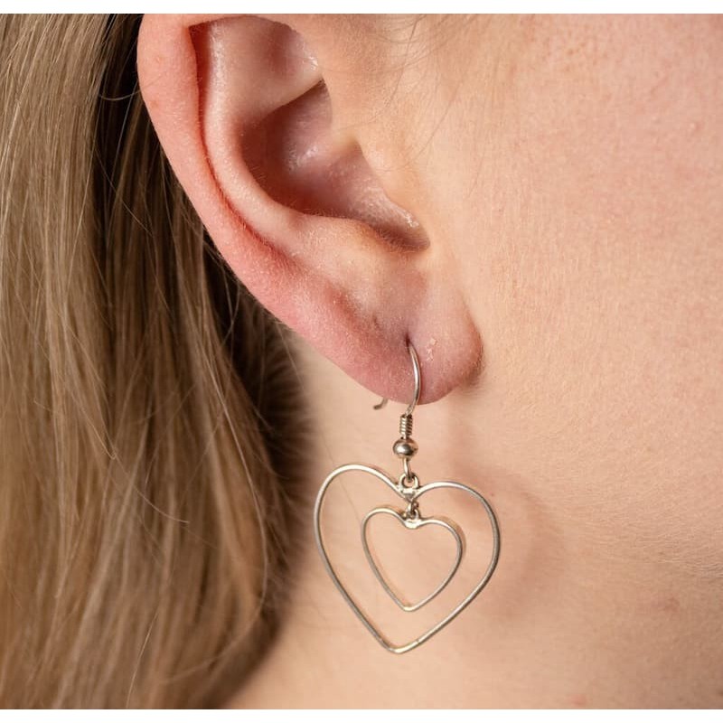 Pendientes originales de plata de ley