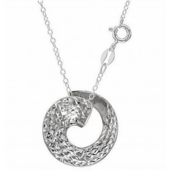 Círculo de Belleza: Collar de Plata 925 con Encantador Colgante Redondo, Elevando tu Estilo con Distinción