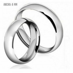 Clásicas alianzas de pareja fabricadas en acero inoxidable