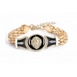 Pulsera cadena con cabeza de león