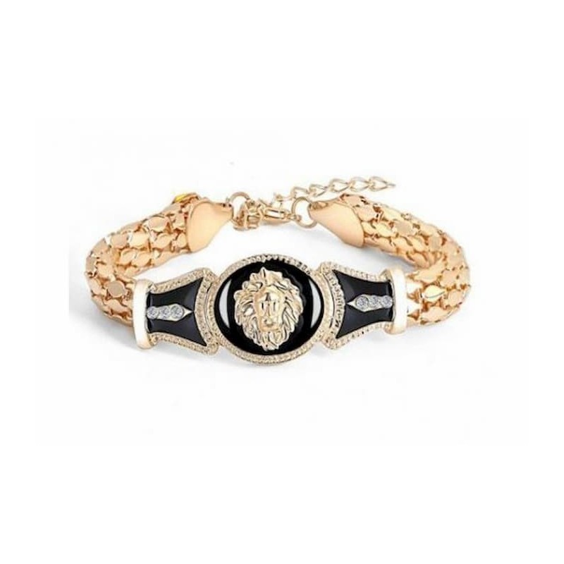 Pulsera cadena con cabeza de león