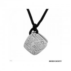 Collar para adolescentes de acero inoxidable con cordón de la marca Miss Sixty