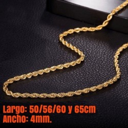 cadena dorada de 50 cm