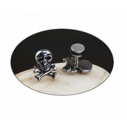Pendiente para hombre fabricado en acero inoxidable diseñado con calavera mexicana Skull