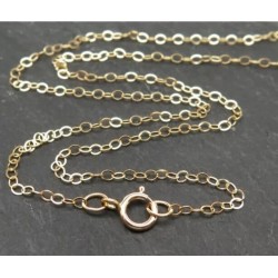 Cadena para hombres inalterables de oro gold filled de 14k de 60 cm de largo