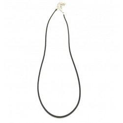 Collar de acero y cordón de 43 cm de largo con colgante diseño insecto