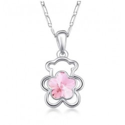 Collar con cristal rosa...