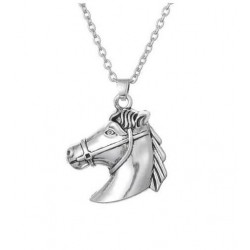 Collar con colgante cabeza...