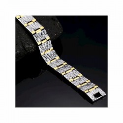 Pulsera magnética para hombres fabricada en acero de titanio