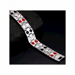 Pulsera magnética para hombres fabricada en acero de titanio