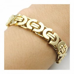 Brazaletes de hombre de alta joyería italiana diseño cadena numantina