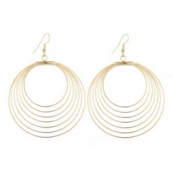 Pendientes dorados 7 Círculos