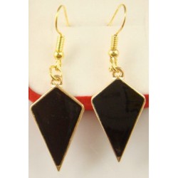 Pendientes esmaltados romboide