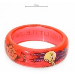 Pulsera réplica de marca americana en color rojo