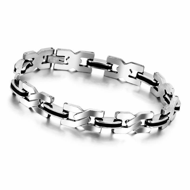 Pulsera de hombre fabricada en acero inoxidable quirúrgico
